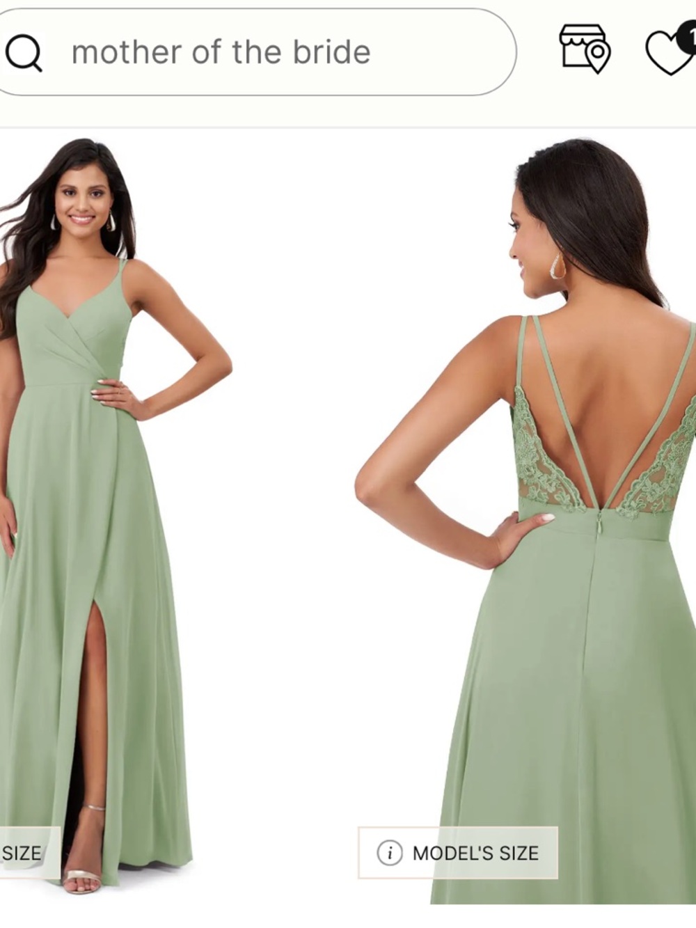 Dusty Sage Green Azazie Lennon Dress